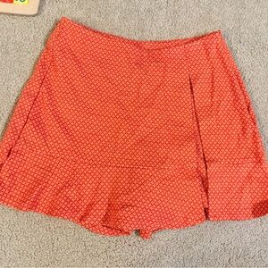 CAbi Red Patterned Skort
